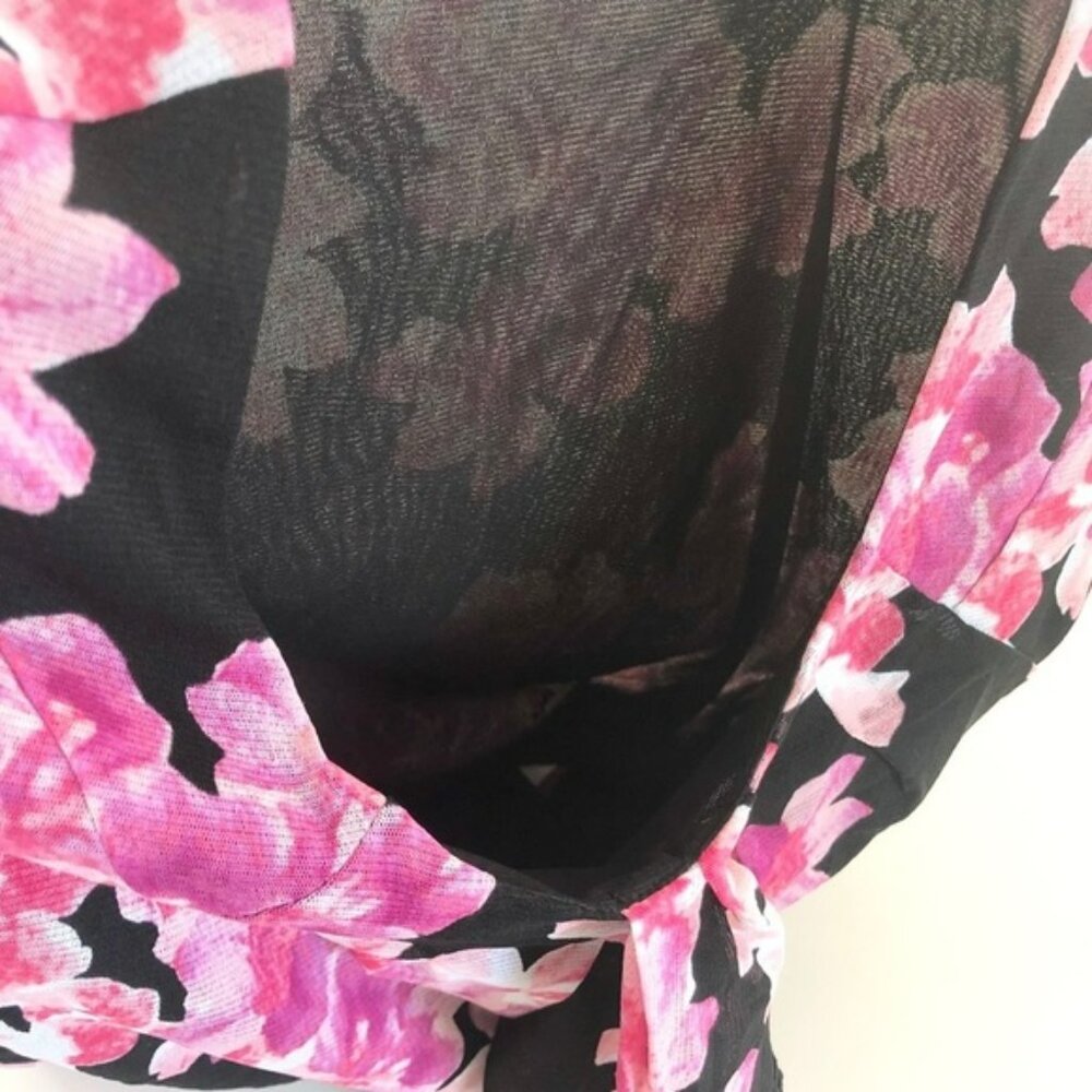 212 Collection Pink Floral Casual Dress Top - Picture 13 of 14